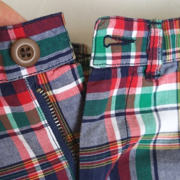 polo by ralph lauren preppy colorful summer plaid shorts 12 months baby boy - Picture 4 of 5